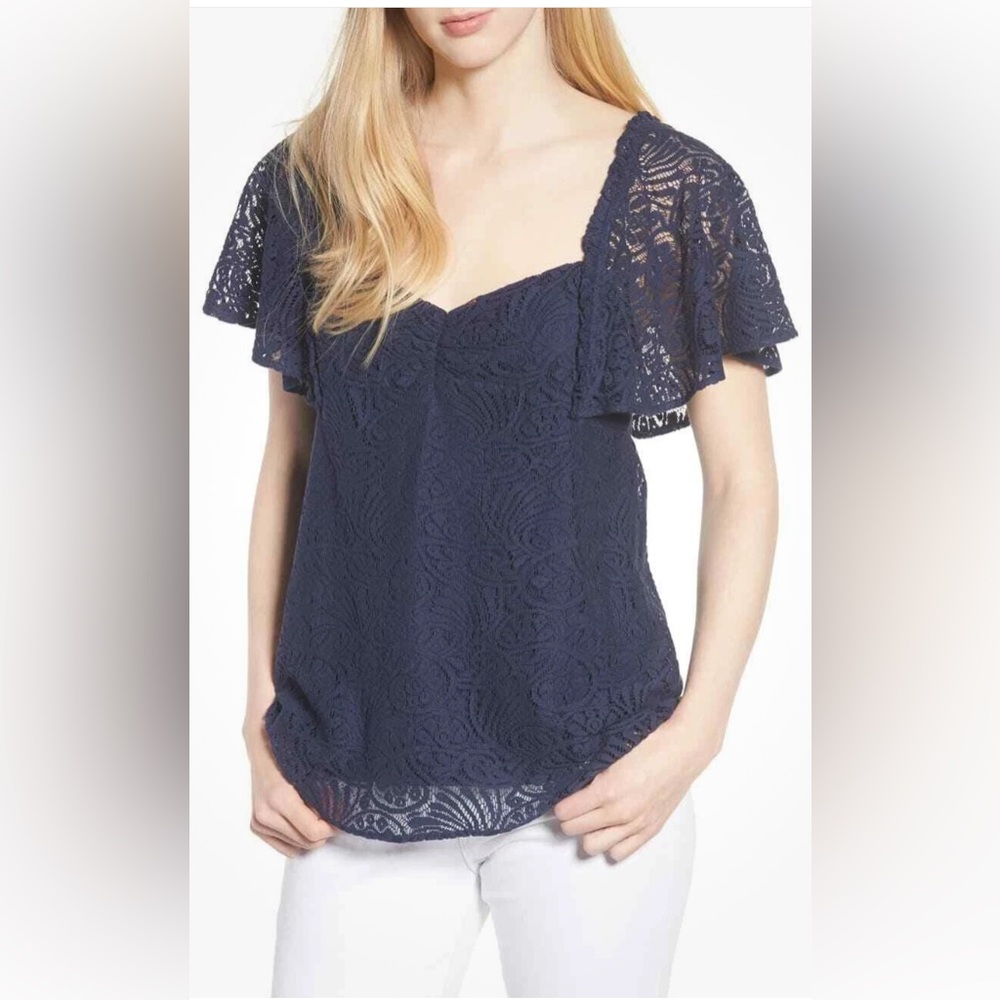 Hinge Lace Peasant Boho Top